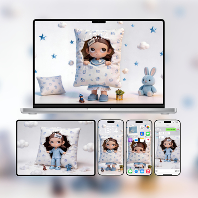 钻枕头嘎子姐手机壁纸 | 可爱动态苹果安卓壁纸 | 电脑平板壁纸