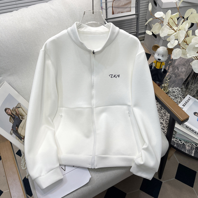 大码女2025春季新款运动风短外套