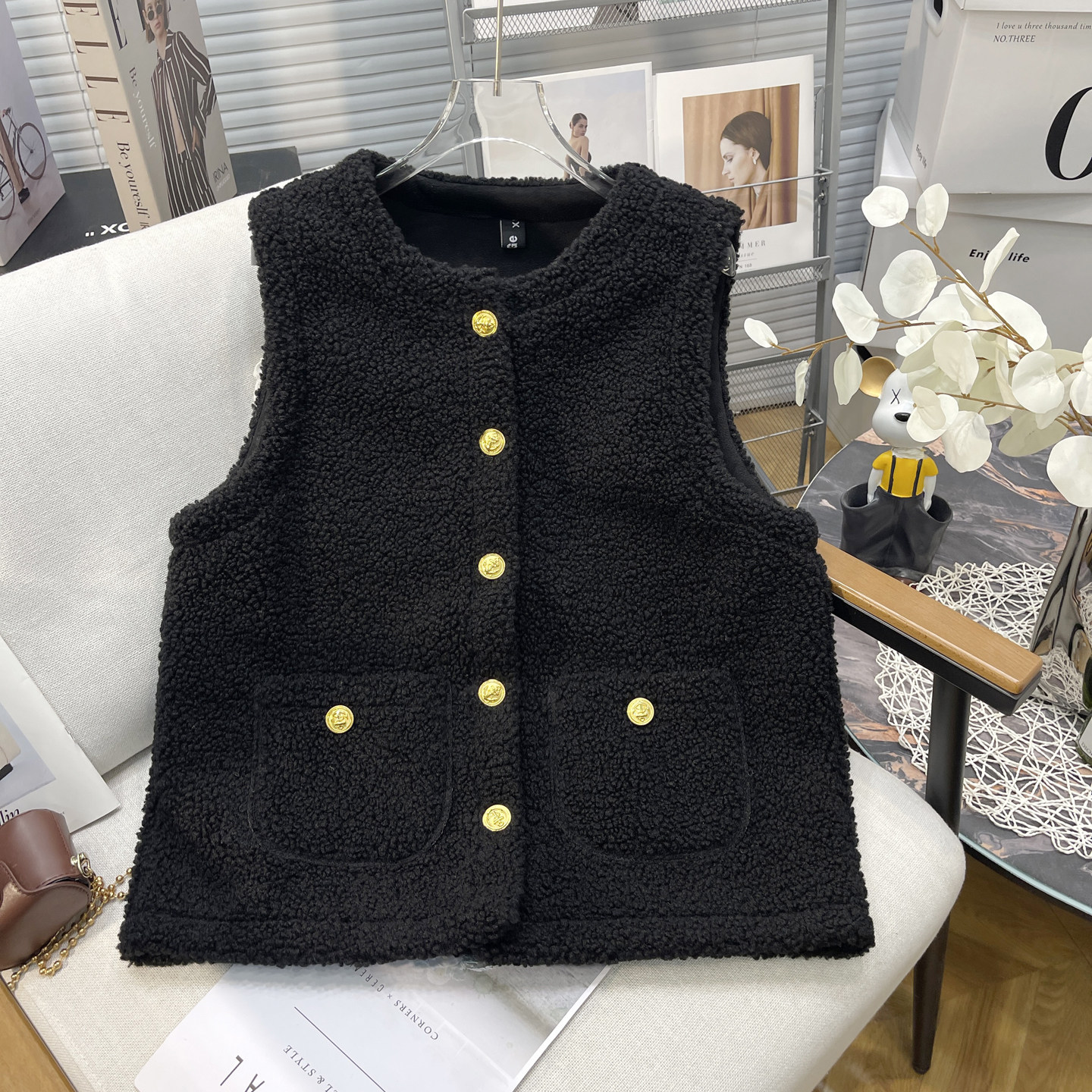 胡子叔大码女装秋冬新款小香风颗粒绒马甲女胖mm保暖外穿百搭背心,女装/女士精品,大码内搭,淘宝优惠券,粉丝福利购,淘宝优惠卷