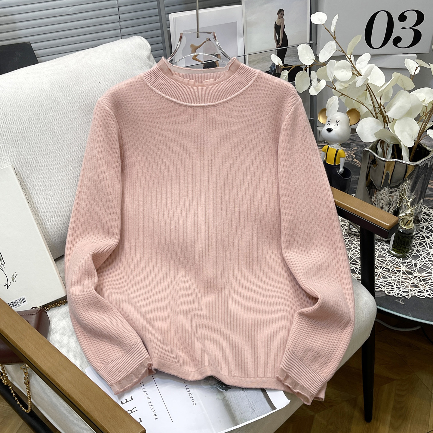 大码女装秋冬新款蕾丝花边木耳边半高领针织打底衫加绒加厚毛衣女,女装/女士精品,大码内搭,淘宝优惠券,粉丝福利购,淘宝优惠卷