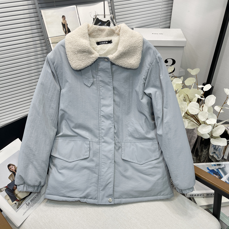 大码女装派克棉服冬季新款韩版