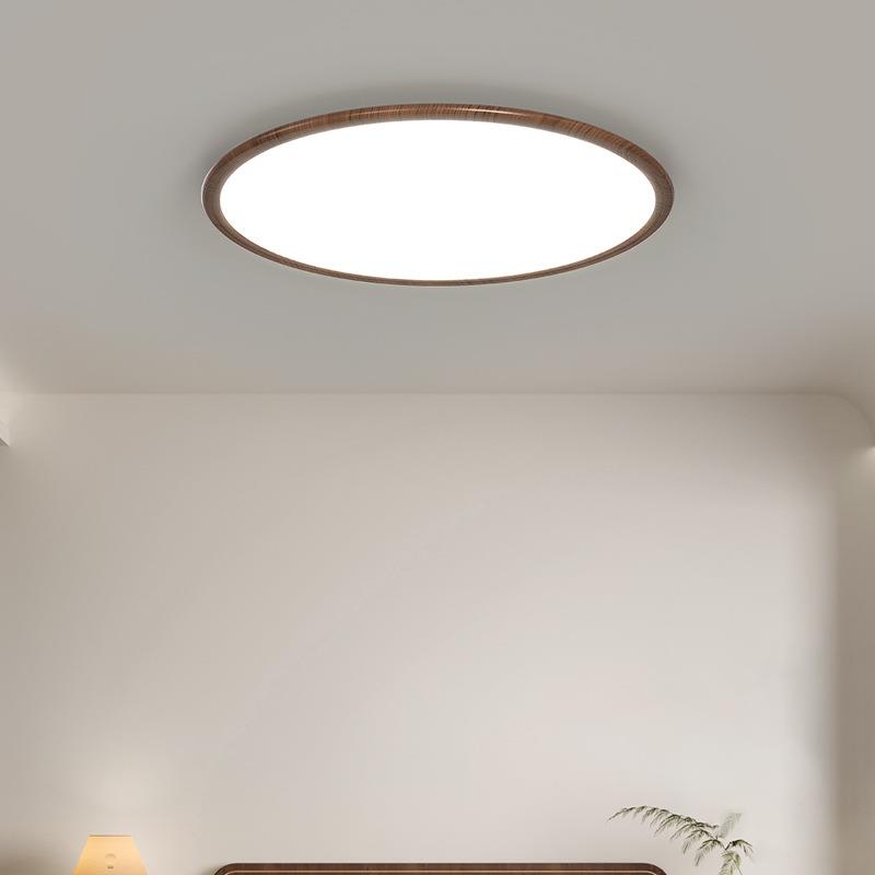 中古风创意吸顶灯超薄卧室房间灯复古餐厅书房全光谱LED护眼灯具