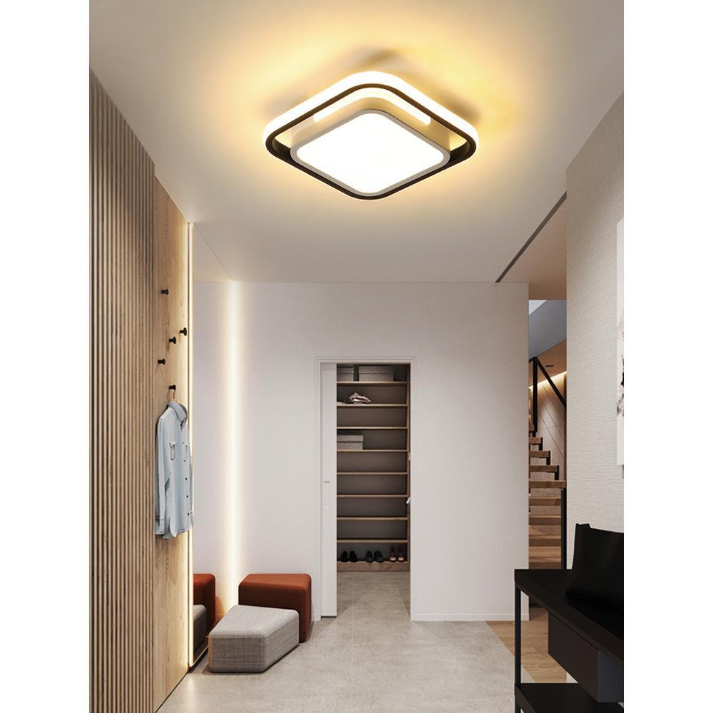 方形led过道灯走廊灯雷达声控智能人体感应灯入户玄关阳台吸顶灯