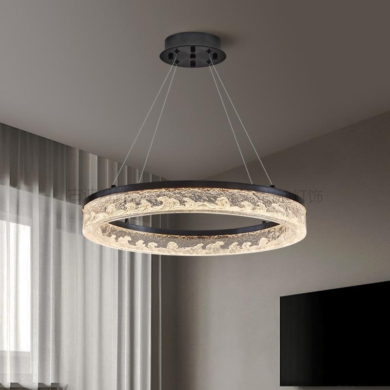 轻奢吊灯2025新款客厅灯高级感护眼新中式现代简约餐厅卧室灯具