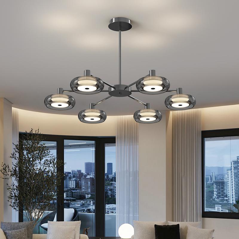 意式极简客厅吊灯设计师2025新款高级感黑色简约现代房间卧室主灯