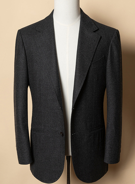 CM那不勒斯皇后意大利Drago Rugby碳灰防水自然弹法兰绒套装 444