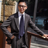 CM那不勒斯皇后意大利Drago Vantage130支深灰棕鲨鱼纹套装 401