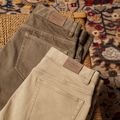 CM那不勒斯皇后成衣水洗牛仔棉混纺中高腰休闲牛仔裤