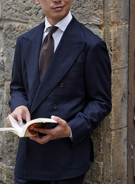 CM那不勒斯皇后意大利Drago Rugby蓝黑防水自然弹法兰绒套装 409