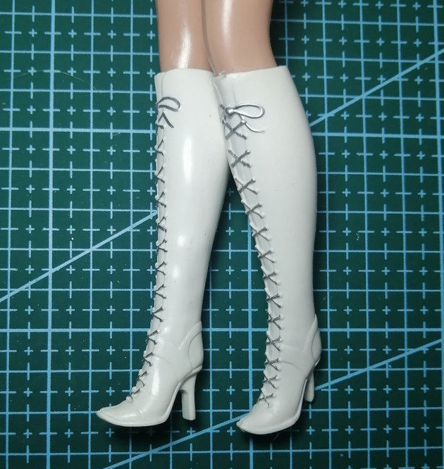 thumbnail for Bulk 6 points doll accessories shoes regular small tiptoe Barbie doll joints can wear pointed strap boots