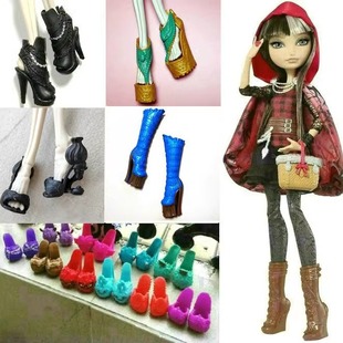 新款monster high怪物高中童话高中娃娃玩具配件拖鞋高跟鞋家居鞋