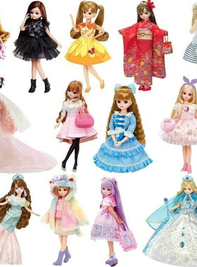 现货TAKARA TOMY LICCA丽佳娃娃衣服风衣连衣裙制服公主裙 美人鱼