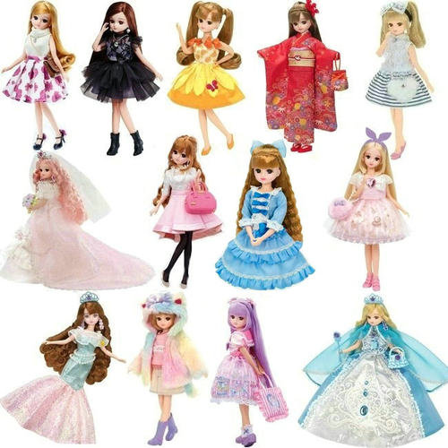 现货TAKARA TOMY LICCA丽佳娃娃衣服风衣连衣裙制服公主裙 美人鱼