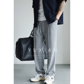 YUXIAN自然垂顺四面弹立体裤 男士 线抗皱弹力宽松抽绳长裤 运动卫裤