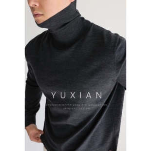 毛衣打底秋冬 超细100%美利奴高领羊毛针织长袖 可机洗澳洲羊毛