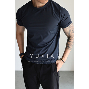 轻量化暗格纹吸湿透气抗皱凉感运动短袖 速干 户外T恤 零压