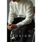 YUXIAN余闲秋冬德绒半高领长袖 中领罗纹针织修身 打底内搭毛衣质感