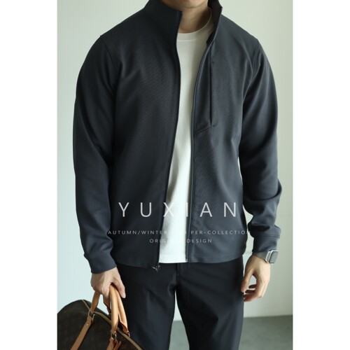 YUXIAN立领夹克通勤四面弹春秋