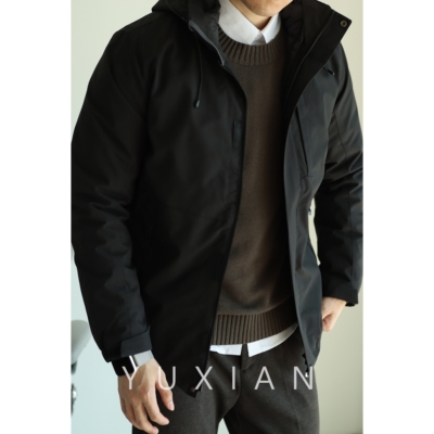 余闲日系可拆卸鸭绒羽绒服