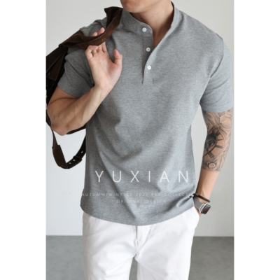 YUXIAN凉感珠地Sorona抑菌短袖男