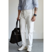 款 YUXIAN美式 休闲商务通勤长裤 四季 纯棉丹宁牛仔裤 复古直筒男士