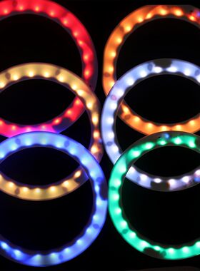 LED发光杂技圈手抛圈手技圈小丑演出充电款-可遥控Juggling Rings