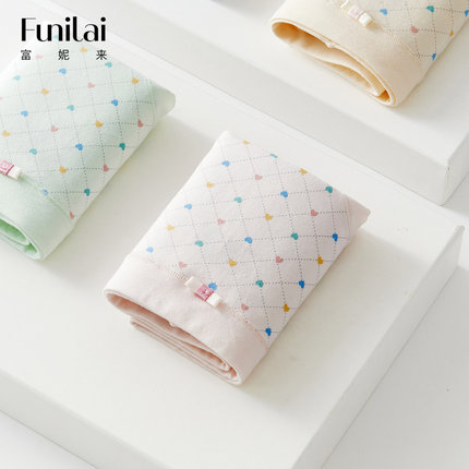 富妮来纯棉内裤女士7a级抗菌女生短裤女款大码女式内裤2025新款