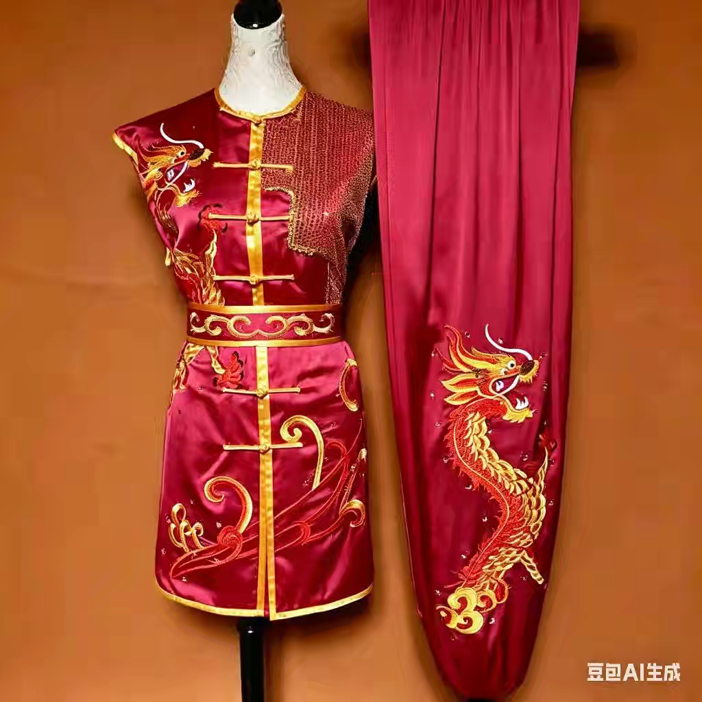 六一武术表演服少儿体考彩服长拳南拳服套路服竞赛训练服中国风
