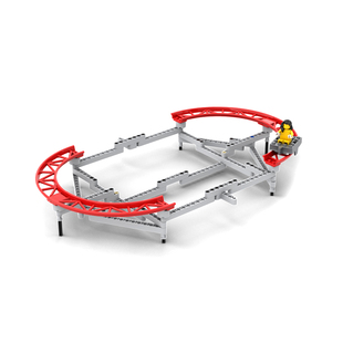 小小工程师国产积木小颗粒科技无限折叠轨道车爬行过山车小球缆车