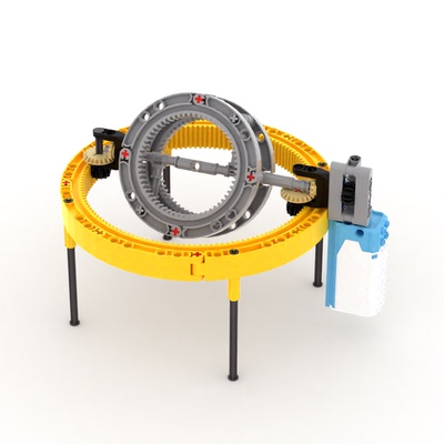 小小工程师国产积木科技diy机械组模型拼装行星环MOC套装充电款