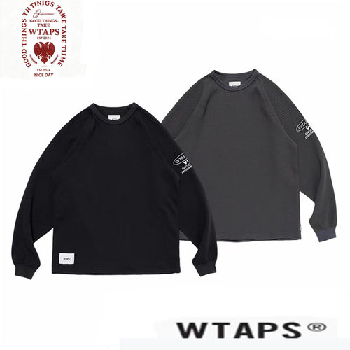 官网折扣】WTAPS WAFFLE LS POLY华夫格休闲运动长袖T恤男女 26SS