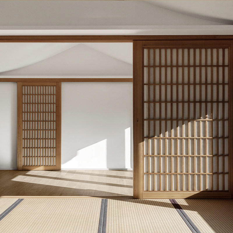 日式推拉门榻榻米折叠平开隔断移阳台卧客厅和室格子窗定制雪见门