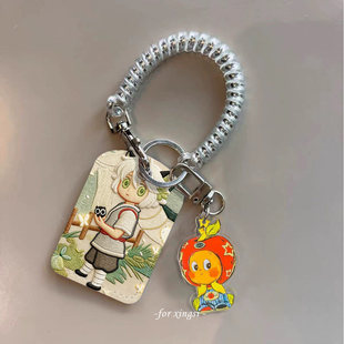 可爱罗小黑少年仿刺绣水滴门禁小卡nfc感应卡学生卡套保护套卡通