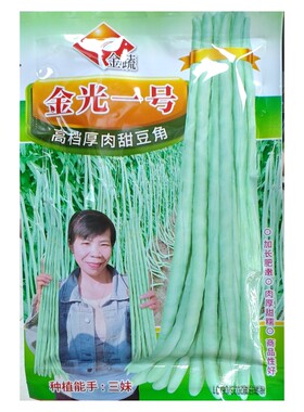 200克一包金蔬精选金光一号大肉甜豆角种子高产珠仔豆油白猪豆种