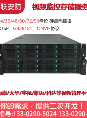 128路256路视频监控36/24/48盘位 EVS CVR网络存储服务器GB28181
