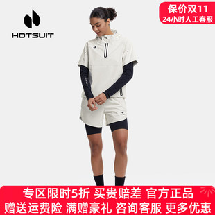 HOTSUIT后秀暴汗服女套装短裤春夏季运动跑步健身瑜伽服女爆汗服
