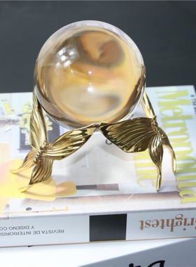 创意客厅铜蝴蝶水晶摆件家居饰品
