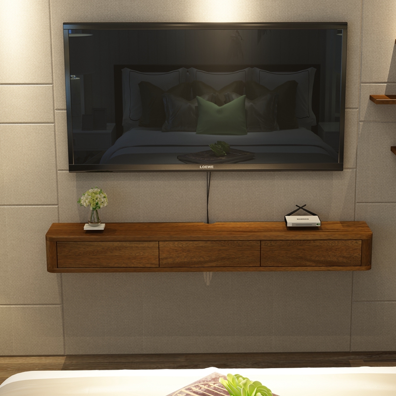 简约现代风小户型机顶盒置物架