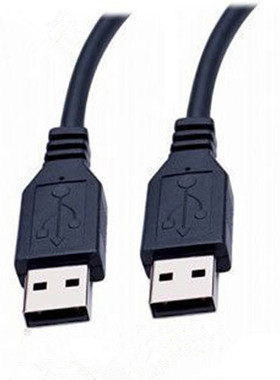 双头usb数据线公对公2.0 车载MP3数据线 笔记本散热器连接线批 发