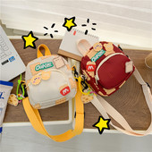 儿童包包2025新款 洋气男童宝宝零钱包可爱小女孩百搭配饰斜挎包