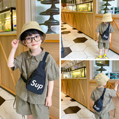 儿童胸包男童帅气韩版 零钱单肩包 斜挎包休闲百搭女孩腰包宝宝时尚