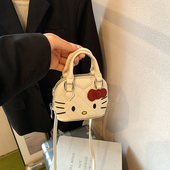 儿童包包2025新款 可爱卡通女童公主手提包洋气女孩配饰KT猫斜挎包