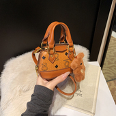 儿童包包2025新款 女童宝宝公主手提贝壳包女孩单肩斜挎包 秋冬时尚