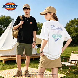 Dickies美式重磅棉短袖T恤男女2026夏季休闲百搭字母运动短袖