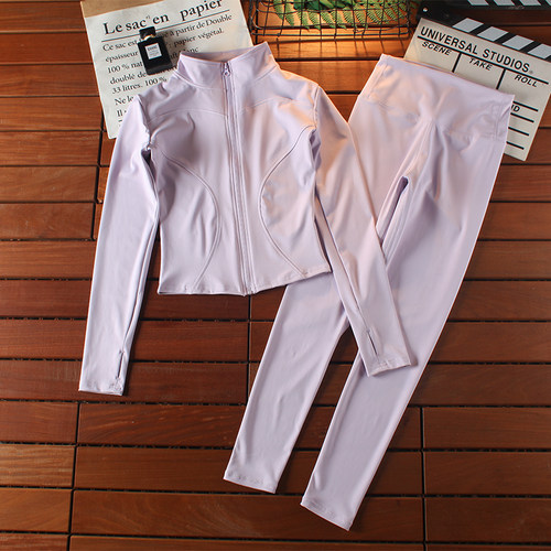 瑜伽外套套装女拉链显瘦速干上衣