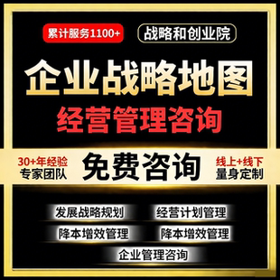 企业战略地图管理规划公司经营业绩盈利财务分析咨询薪酬绩效制度