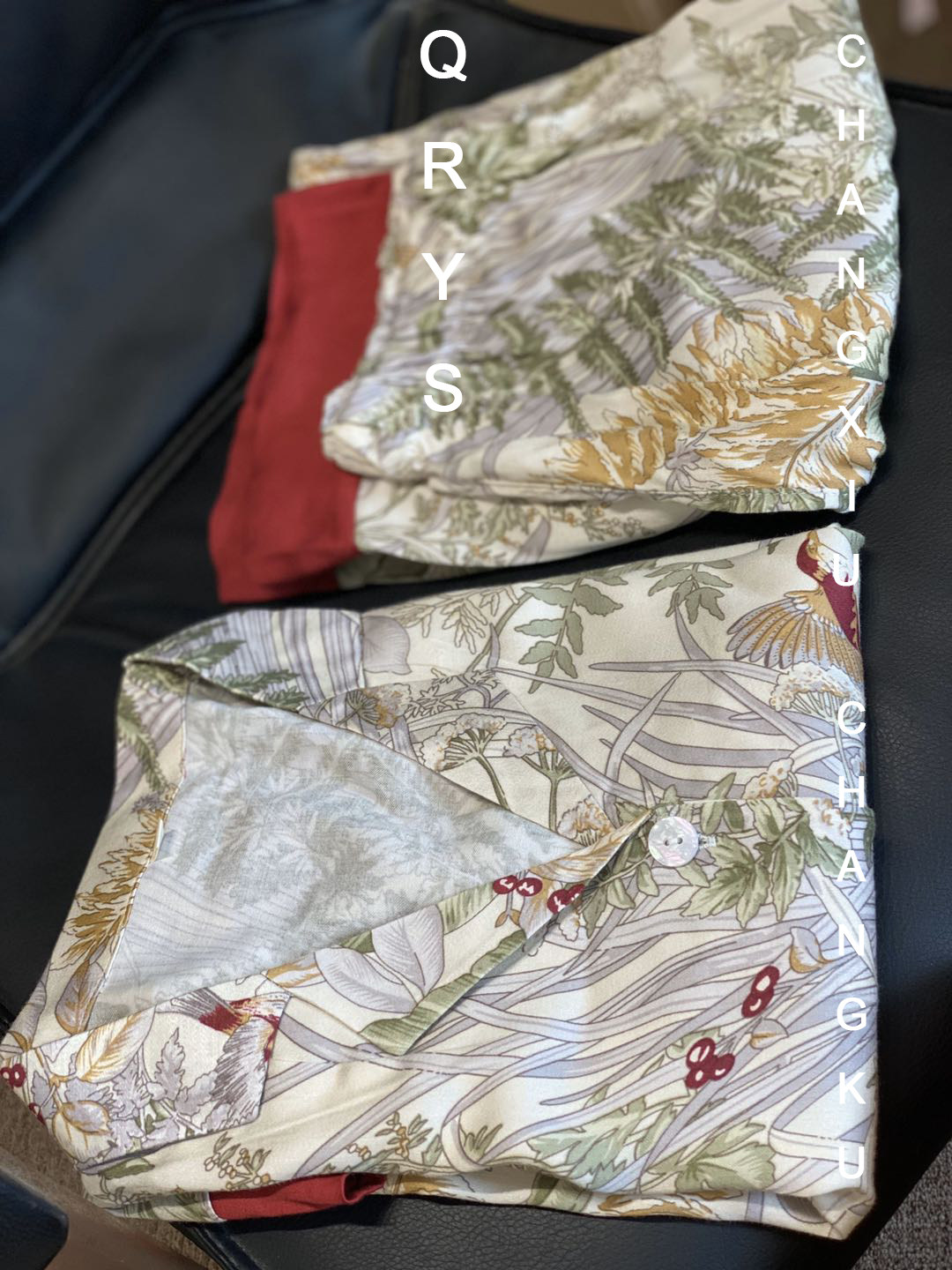 棉绸长袖休闲春秋女士套装睡衣