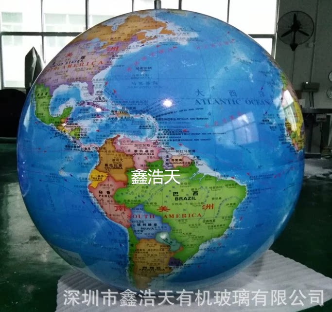 亚克力地球模型内发光地球半球八大星球有机玻璃装饰球地理教室灯