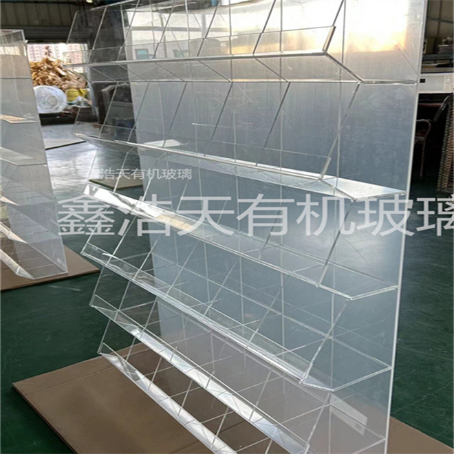 有机玻璃展示架透明资料架化妆品工艺品展示架商场展柜产品陈列架
