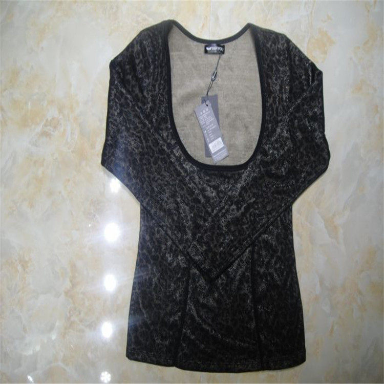 包邮 韩国黑白狸 9232 神秘的诱惑 时尚豹纹托胸保暖单件